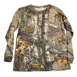 Ranger Outdoors Real Tree Extra Camouflage Hunting Long-Sleeve T-Shirt Womens XL